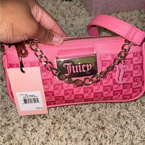 Juicy Couture Pink Logo Shoulder Bag